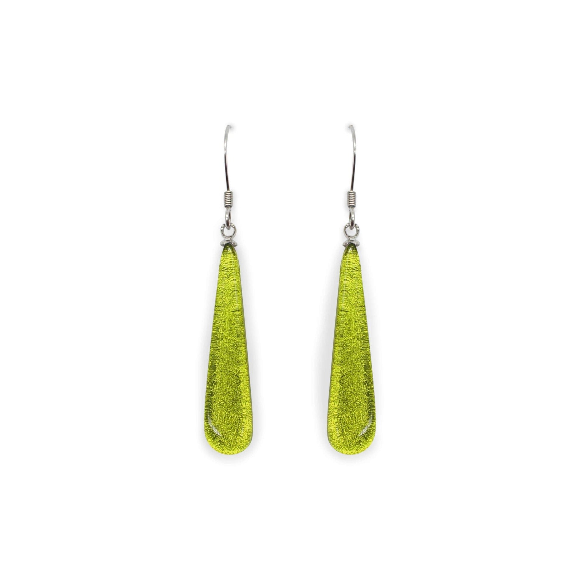 Citrus Teardrop Shiny Fish Hook Earrings | The Jewellery Stop