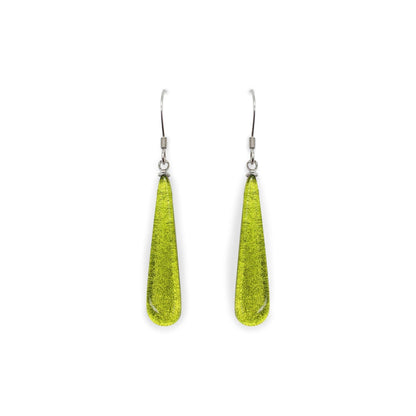 Citrus Teardrop Shiny Fish Hook Earrings | The Jewellery Stop