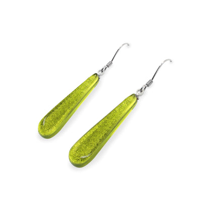 Citrus Teardrop Shiny Fish Hook Earrings | The Jewellery Stop