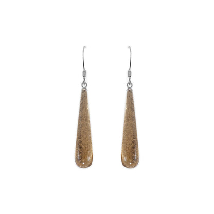 Gold Teardrop Shiny Fish Hook Earrings | The Jewellery Stop