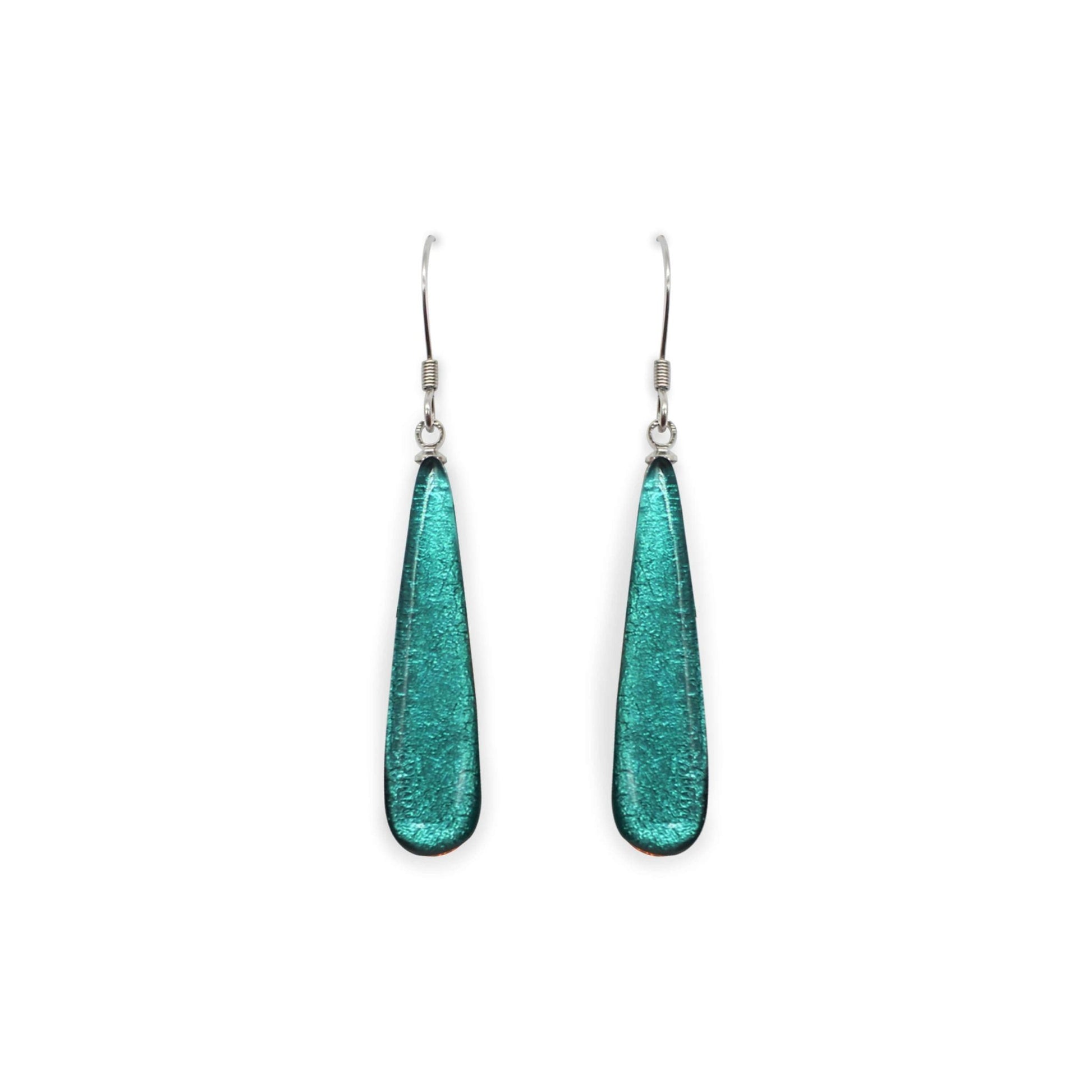 Morocco Teardrop Shiny Fish Hook Earrings | The Jewellery Stop