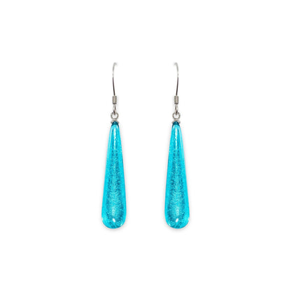 Neptune Teardrop Shiny Fish Hook Earrings | The Jewellery Stop