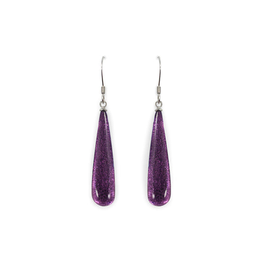 Rainbow Teardrop Shiny Fish Hook Earrings