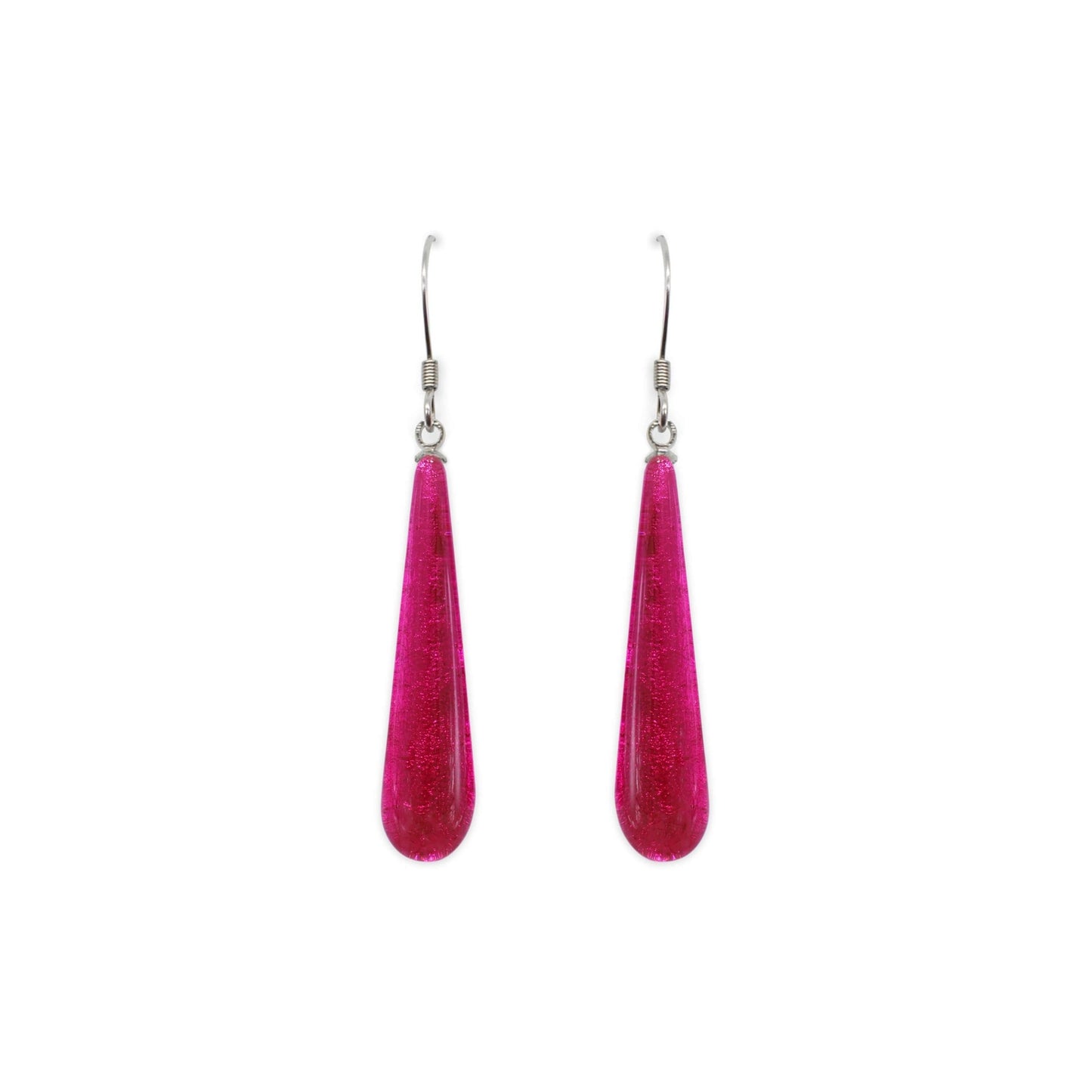 Sherbet Teardrop Shiny Fish Hook Earrings | The Jewellery Stop