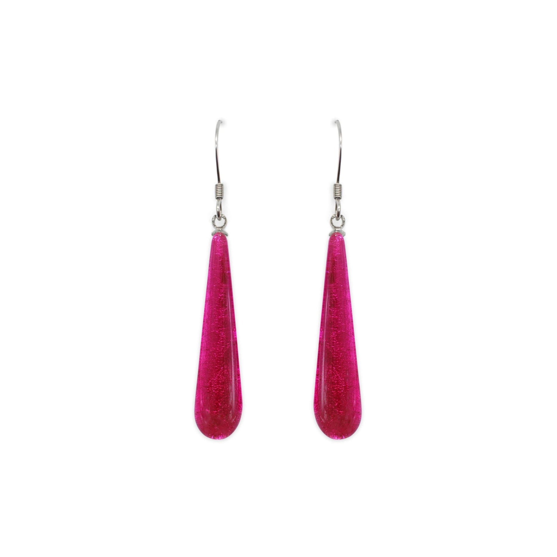 Sherbet Teardrop Shiny Fish Hook Earrings | The Jewellery Stop