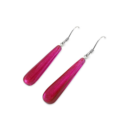 Sherbet Teardrop Shiny Fish Hook Earrings | The Jewellery Stop