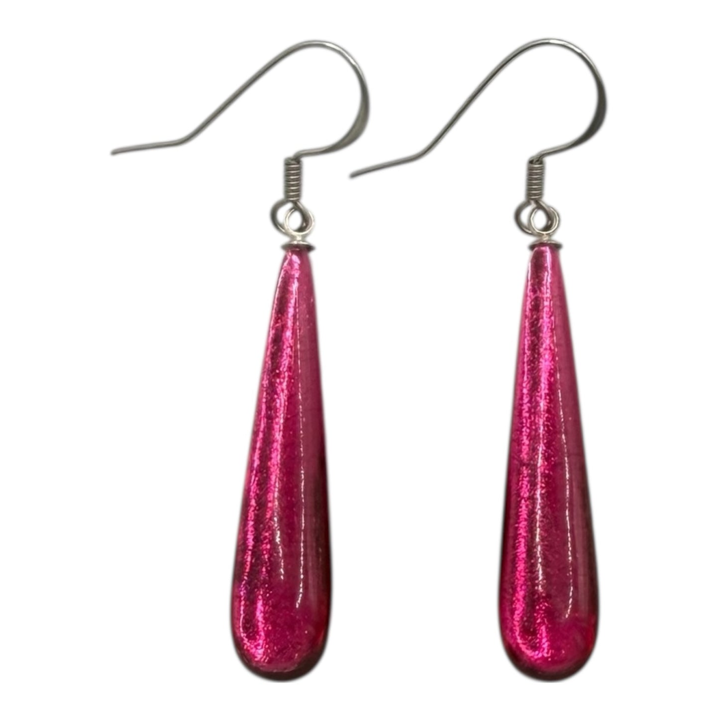 Tropical Teardrop Shiny Fish Hook Earrings | The Jewellery Stop