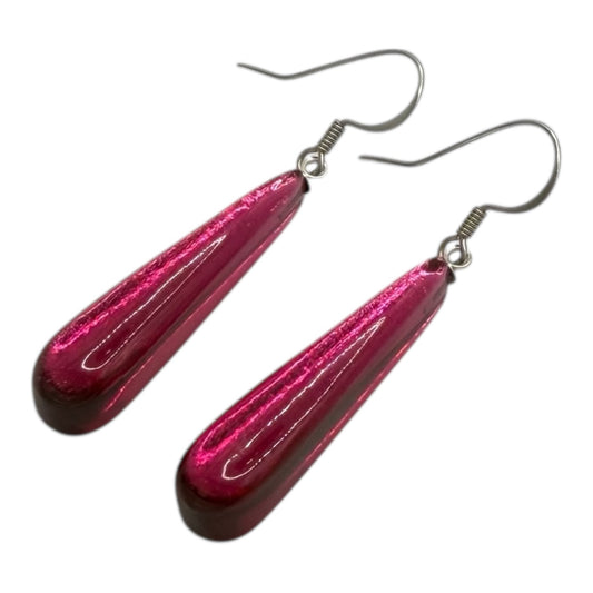 Tropical Teardrop Shiny Fish Hook Earrings | The Jewellery Stop