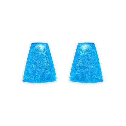Aurora Empress Silverleaf Shiny Stud Earrings | The Jewellery Stop