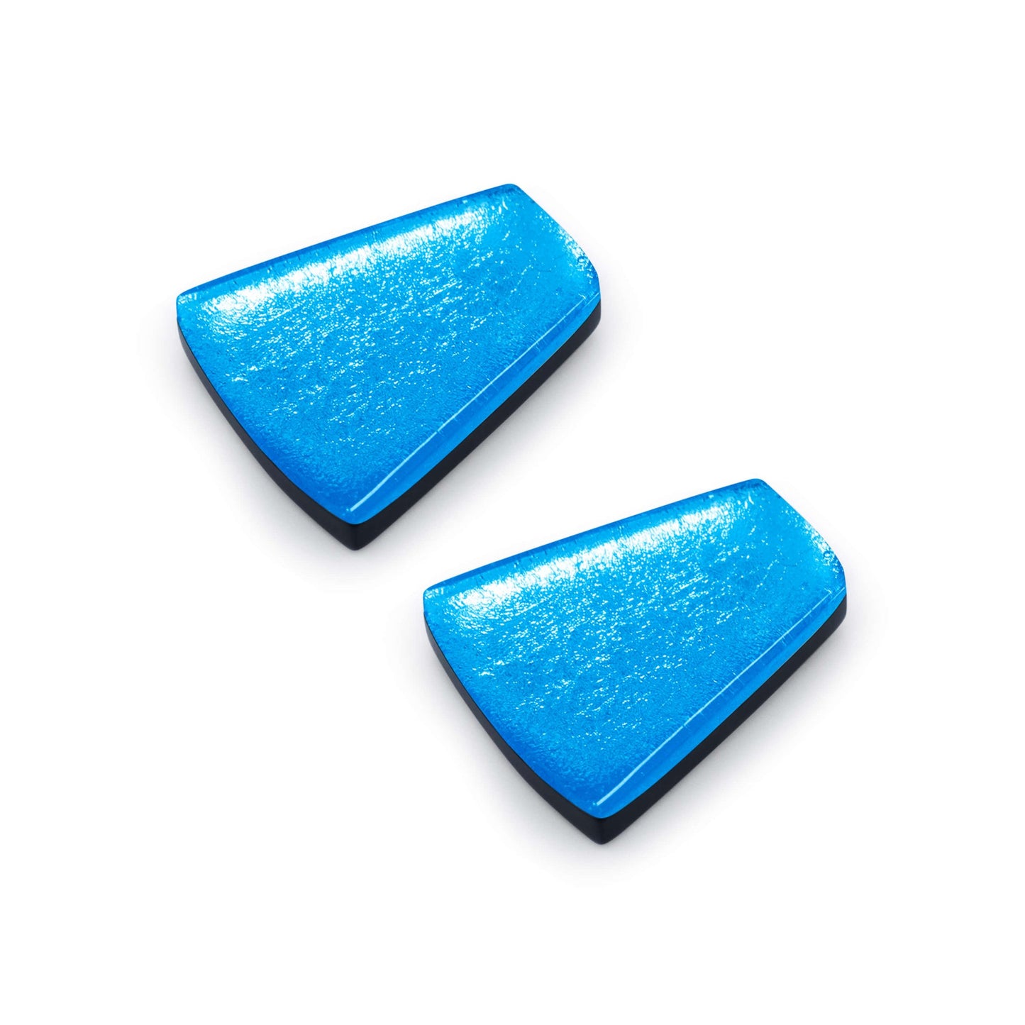 Aurora Empress Silverleaf Shiny Stud Earrings | The Jewellery Stop