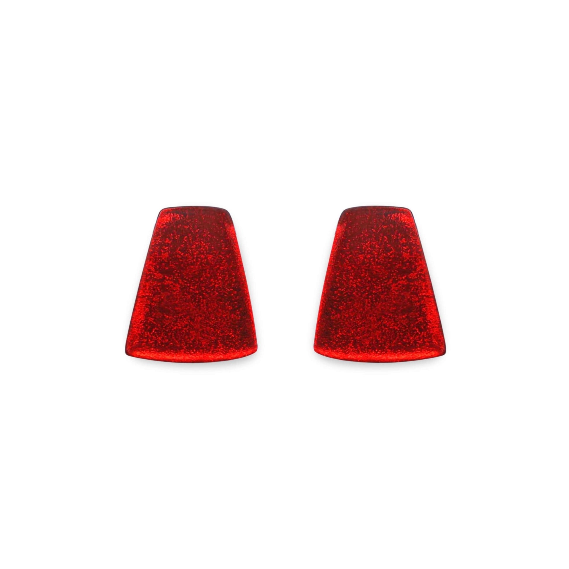 Chilli Empress Silverleaf Shiny Stud Earrings | The Jewellery Stop