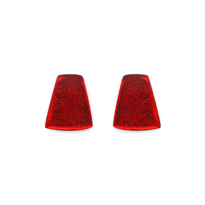 Chilli Empress Silverleaf Shiny Stud Earrings | The Jewellery Stop