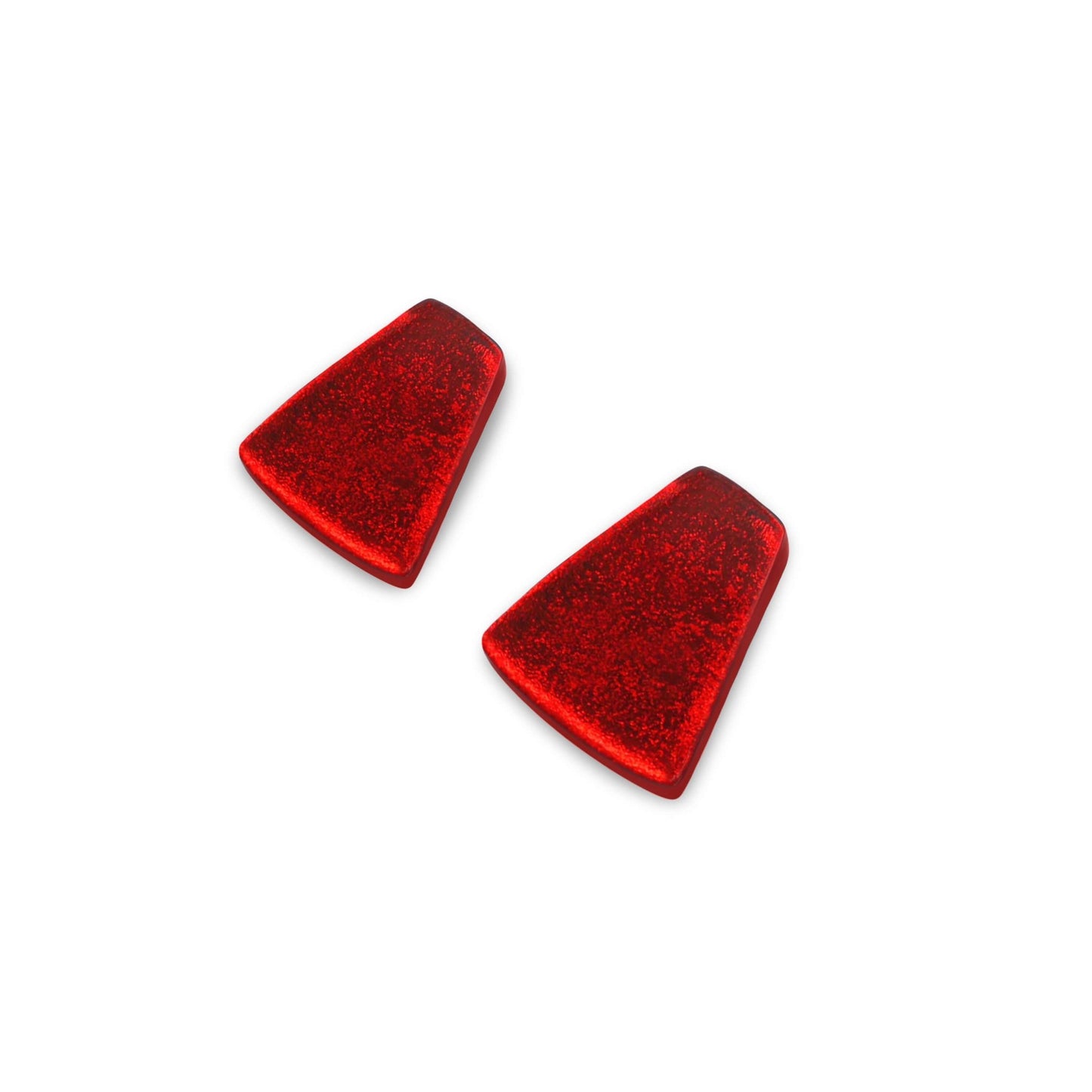 Chilli Empress Silverleaf Shiny Stud Earrings | The Jewellery Stop