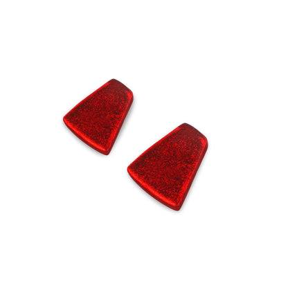 Chilli Empress Silverleaf Shiny Stud Earrings | The Jewellery Stop