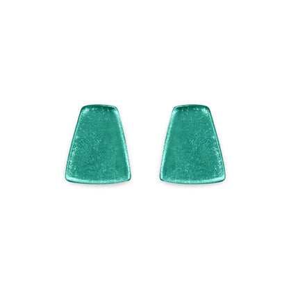 Morocco Empress Silverleaf Shiny Stud Earrings | The Jewellery Stop