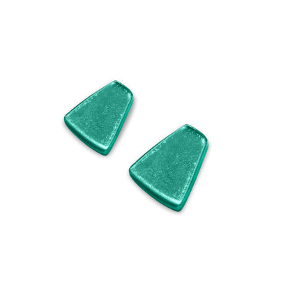 Morocco Empress Silverleaf Shiny Stud Earrings | The Jewellery Stop