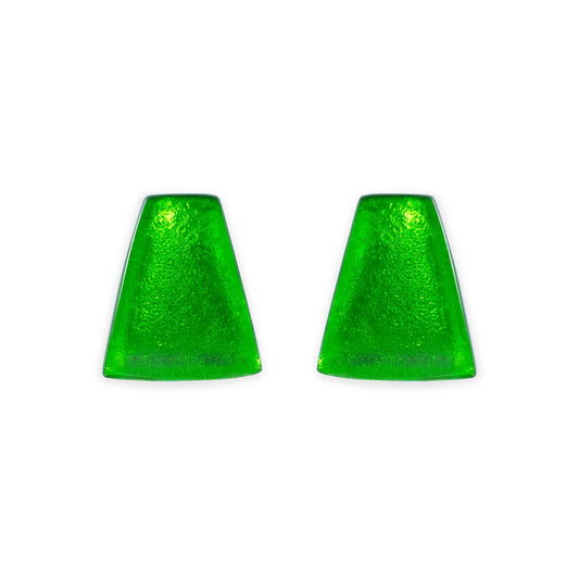 Neptune Empress Silverleaf Shiny Stud Earrings | The Jewellery Stop