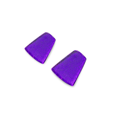 Peacock Empress Silverleaf Shiny Stud Earrings | The Jewellery Stop