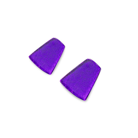 Peacock Empress Silverleaf Shiny Stud Earrings | The Jewellery Stop