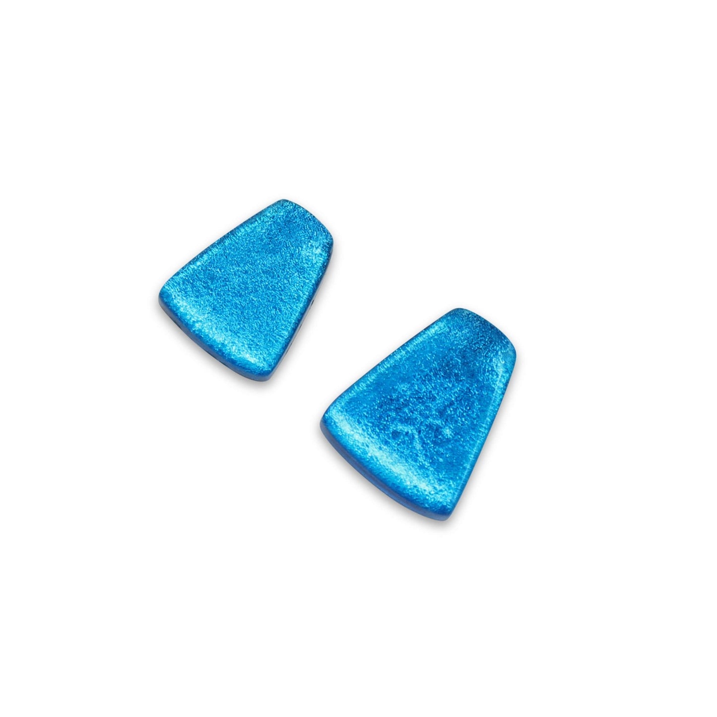 Turquoise Empress Silverleaf Shiny Stud Earrings | The Jewellery Stop