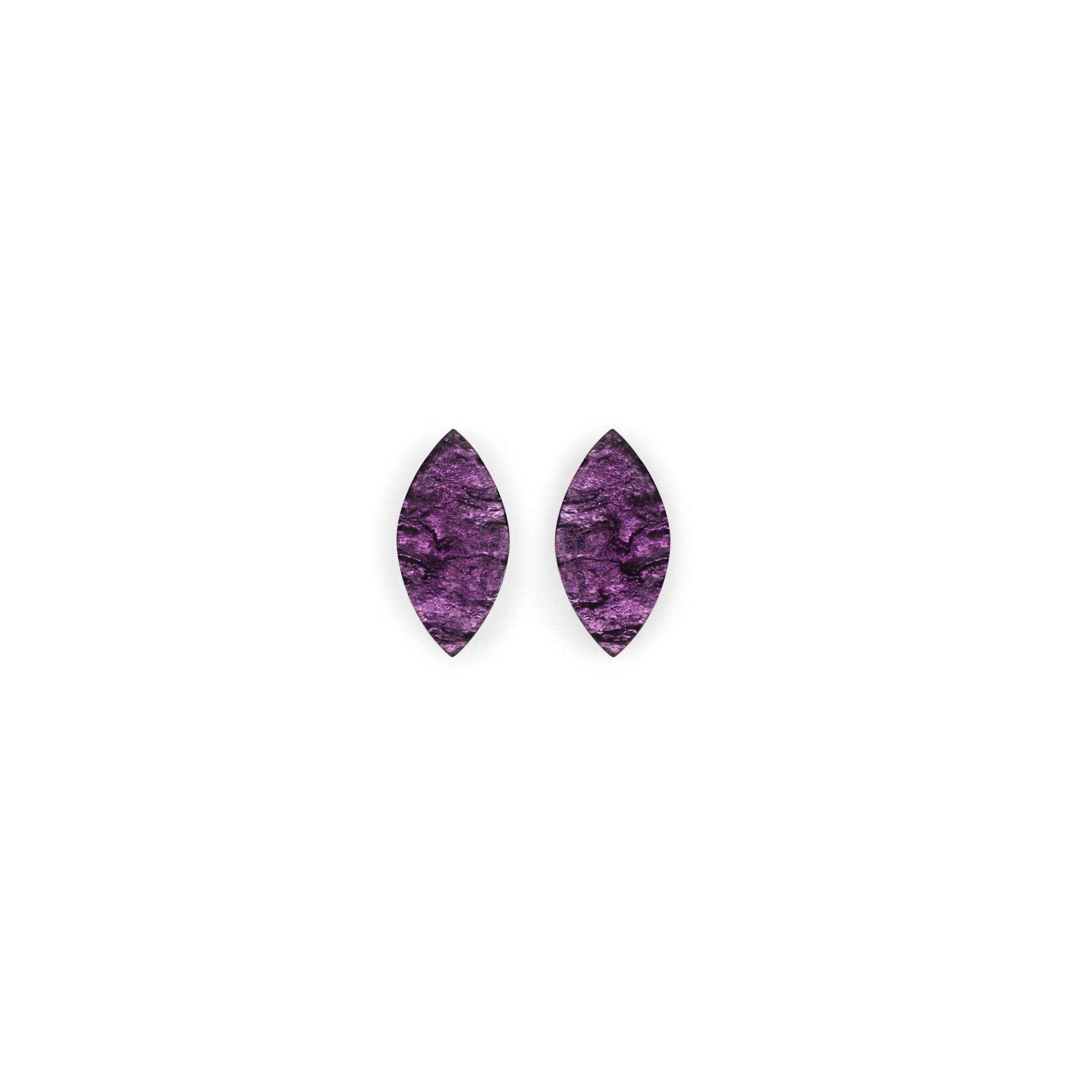 Sweetpea Aztec Leaf Shiny Stud Earrings | The Jewellery Stop