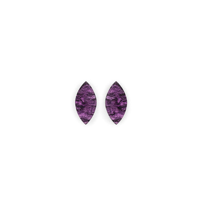 Sweetpea Aztec Leaf Shiny Stud Earrings | The Jewellery Stop