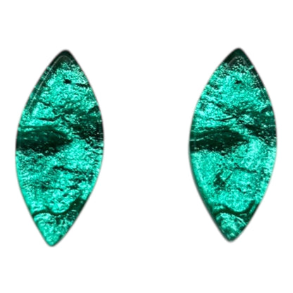 Crystal Aztec Leaf Shiny Stud Earrings | The Jewellery Stop