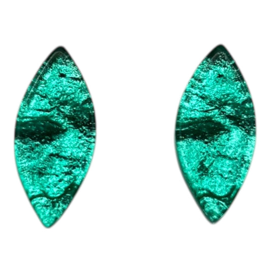 Crystal Aztec Leaf Shiny Stud Earrings | The Jewellery Stop