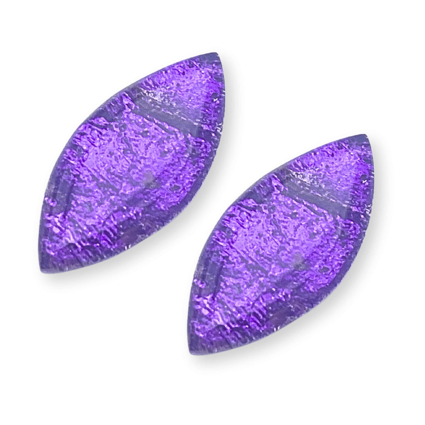 Peacock Aztec Leaf Shiny Stud Earrings