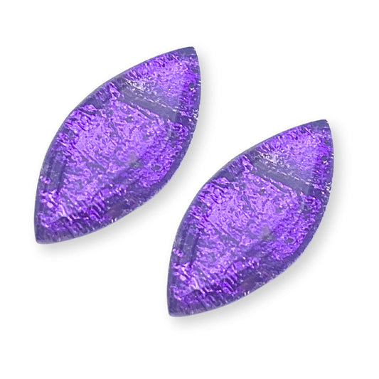 Peacock Aztec Leaf Shiny Stud Earrings
