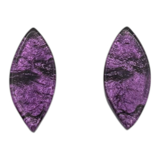 Rainbow Aztec Leaf Shiny Stud Earrings | The Jewellery Stop