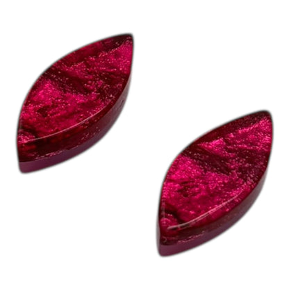 Tropical Aztec Leaf Shiny Stud Earrings | The Jewellery Stop
