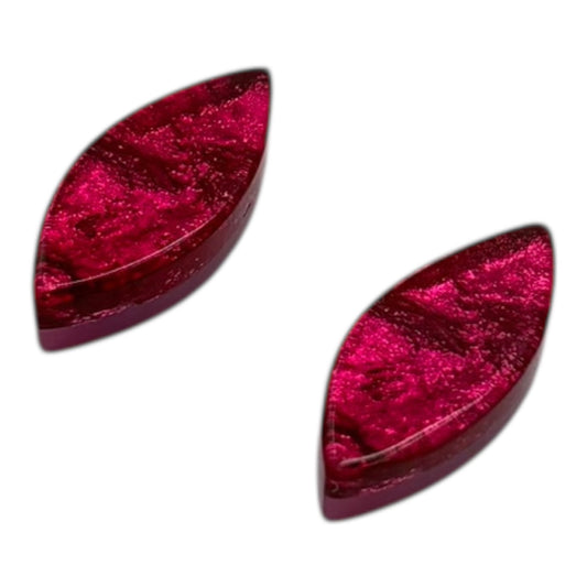 Tropical Aztec Leaf Shiny Stud Earrings | The Jewellery Stop