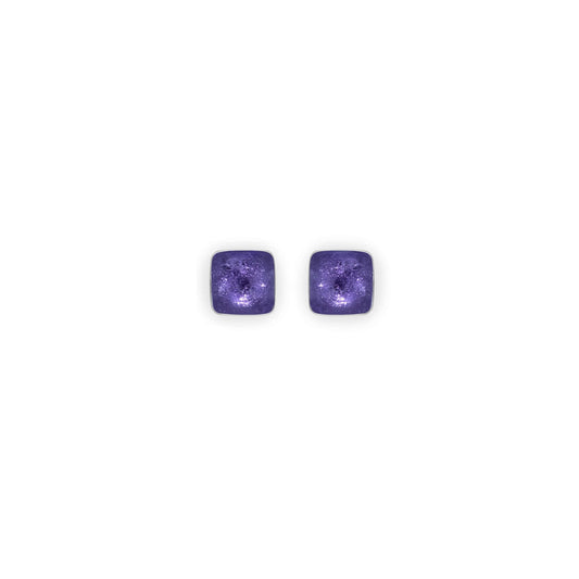 Sherbet Aluminium Squares Mini Stud Earrings | The Jewellery Stop