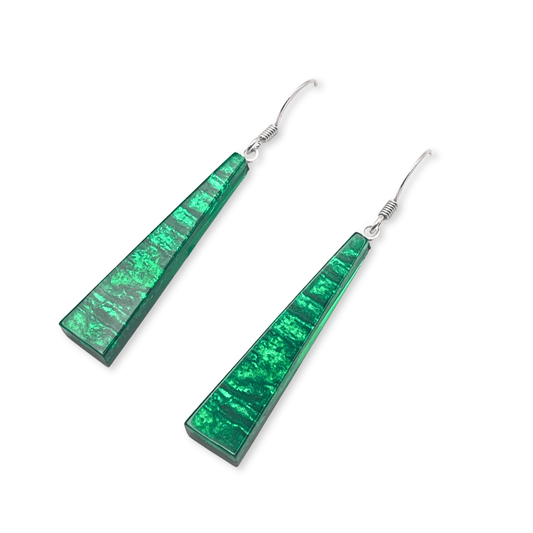 Emerald Edna Fish Hook Earrings | The Jewellery Stop