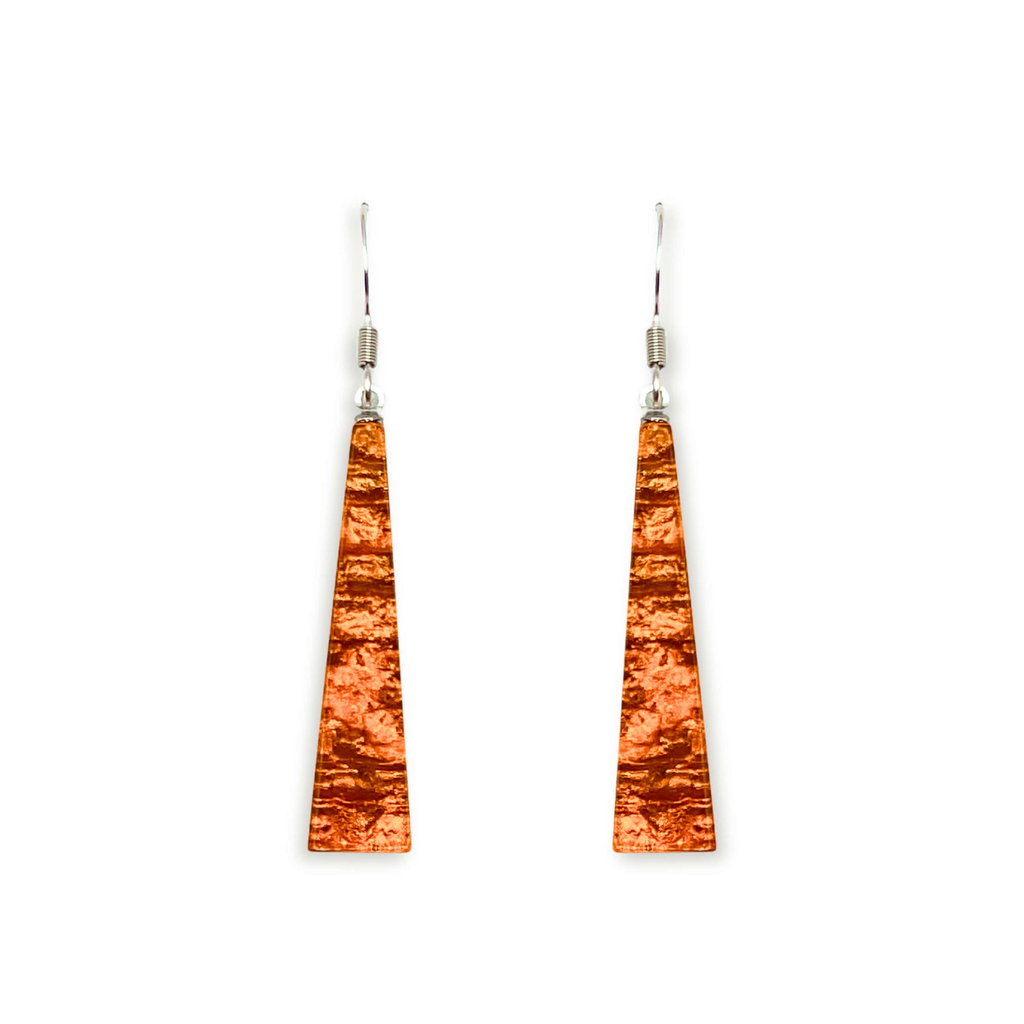 Orange Edna Fish Hook Earrings