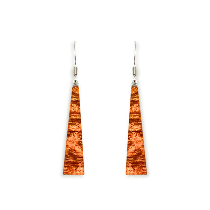 Orange Edna Fish Hook Earrings