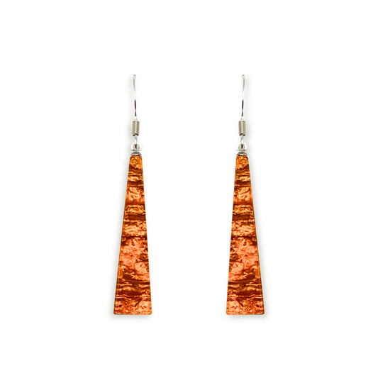 Orange Edna Fish Hook Earrings