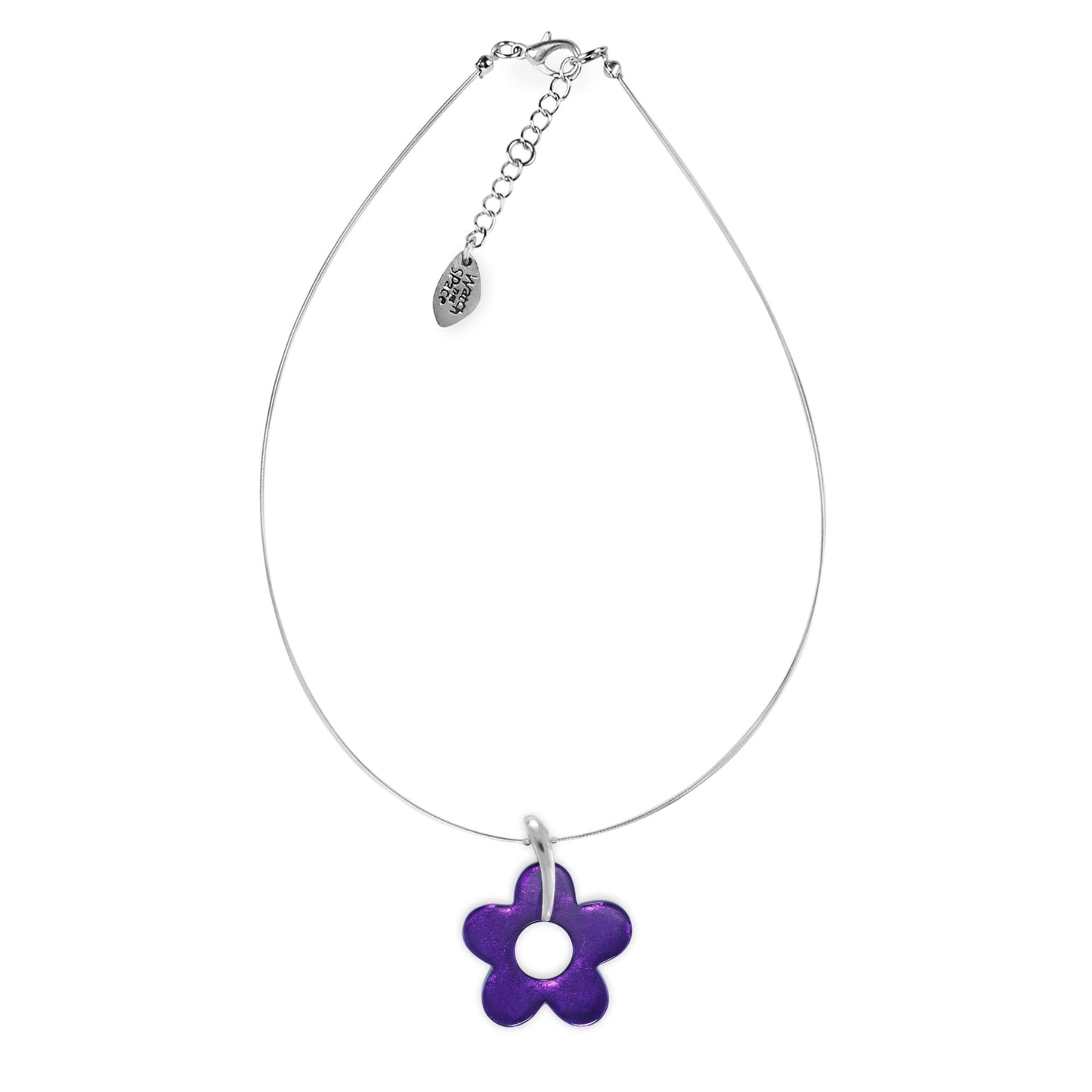 Peacock Lollipop Flower Shiny Pendant | The Jewellery Stop