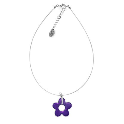 Peacock Lollipop Flower Shiny Pendant | The Jewellery Stop