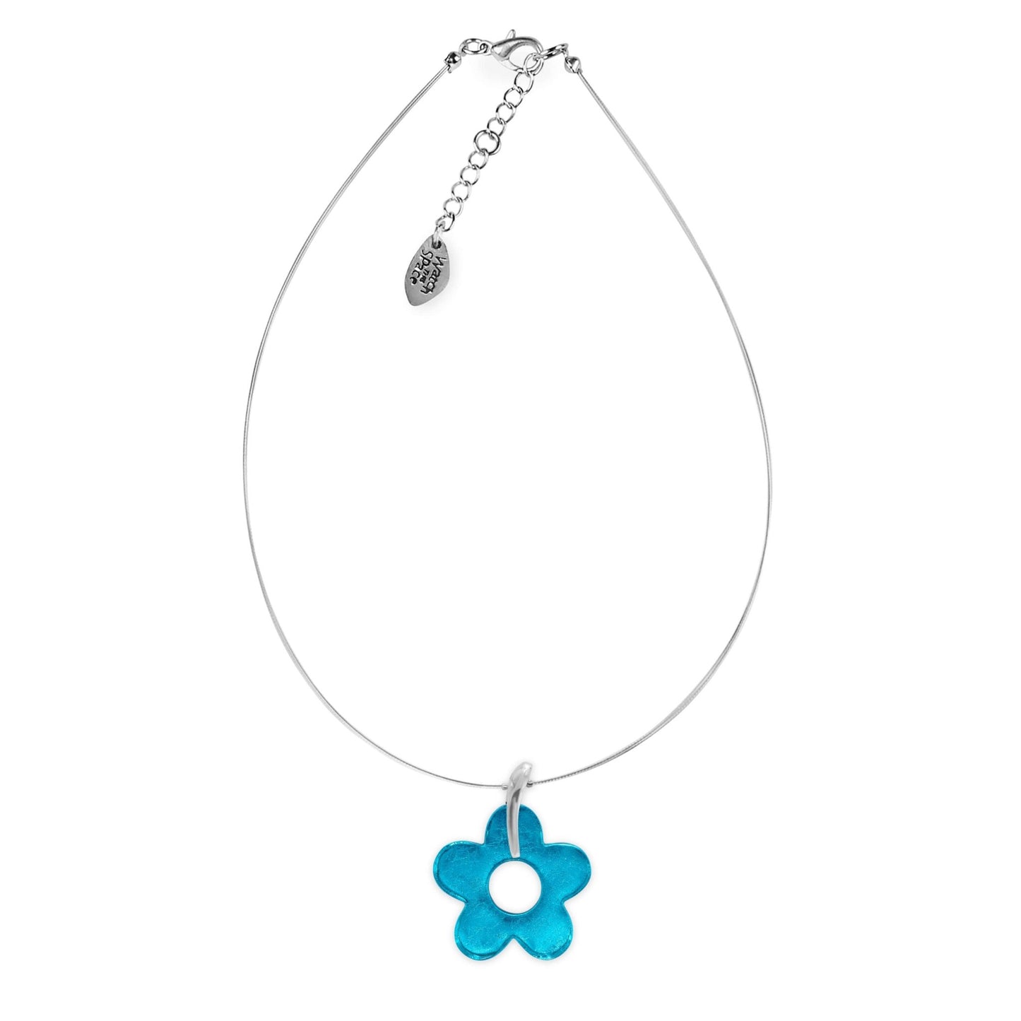 Peacock Lollipop Flower Shiny Pendant | The Jewellery Stop