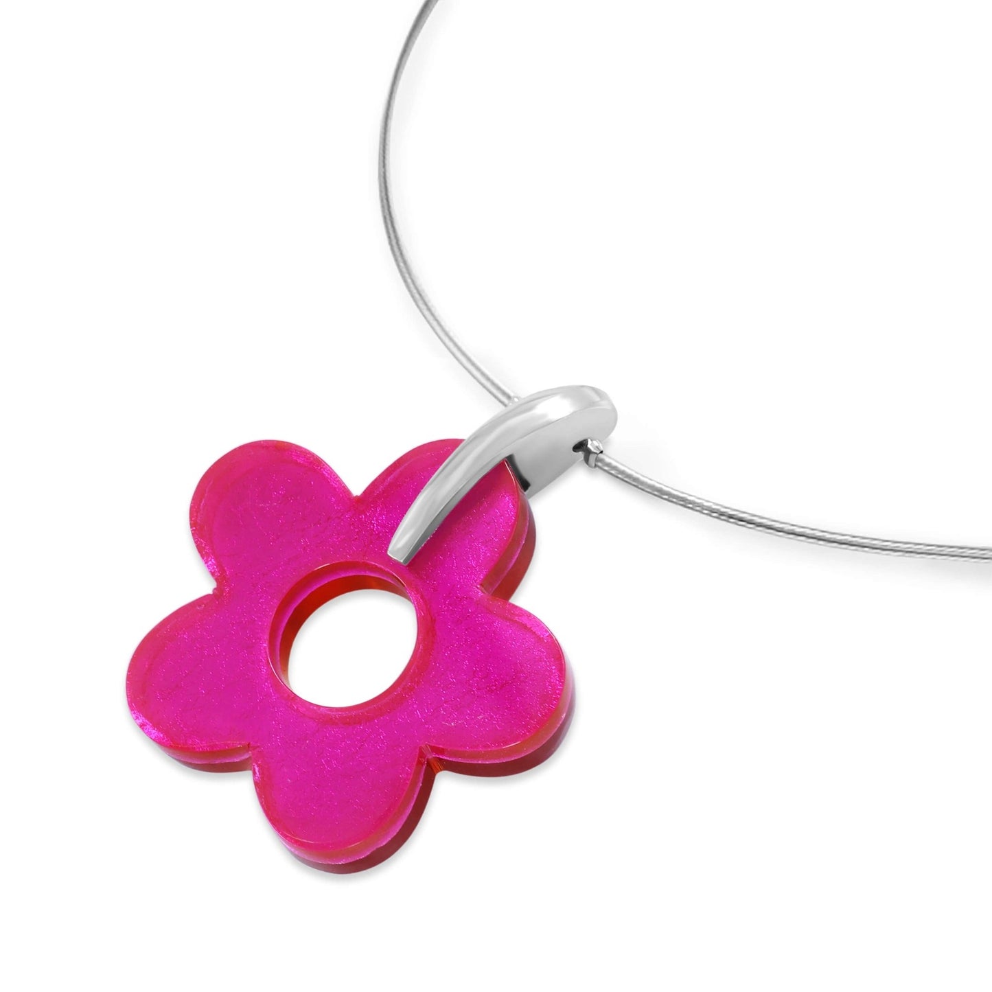 Sherbet Lollipop Flower Shiny Pendant | The Jewellery Stop