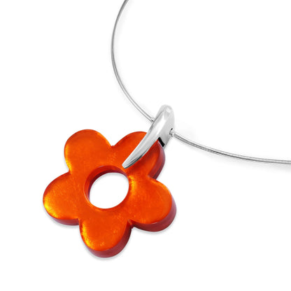 Sherbet Lollipop Flower Shiny Pendant | The Jewellery Stop