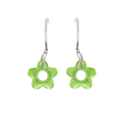Aurora Lollipop Flower Shiny Creole Earrings | The Jewellery Stop
