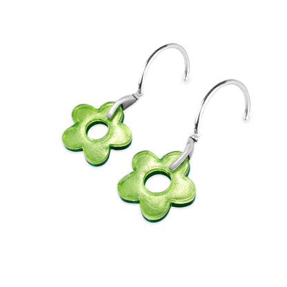 Aurora Lollipop Flower Shiny Creole Earrings | The Jewellery Stop