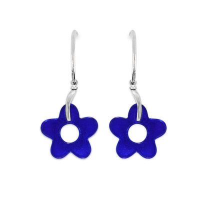 Twilight Lollipop Flower Shiny Creole Earrings | The Jewellery Stop