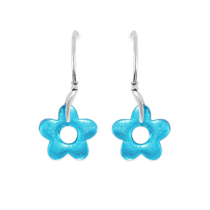 Twilight Lollipop Flower Shiny Creole Earrings | The Jewellery Stop