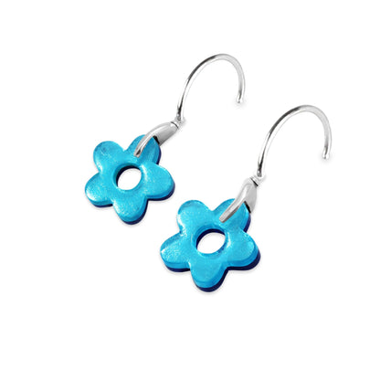 Twilight Lollipop Flower Shiny Creole Earrings | The Jewellery Stop
