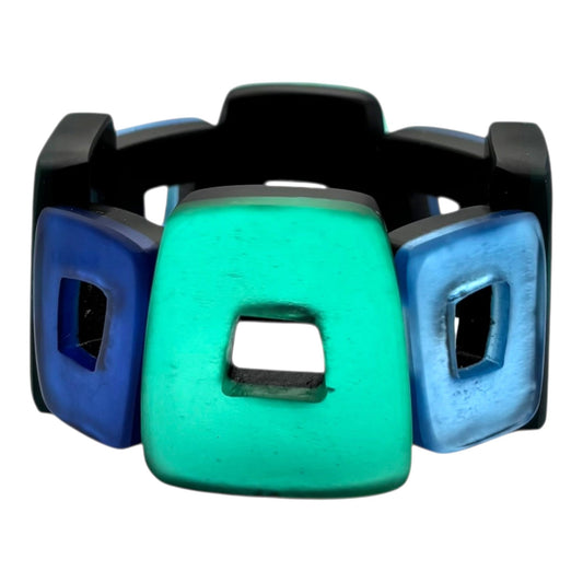Crystal Hollow Squares Matte Bangle | The Jewellery Stop