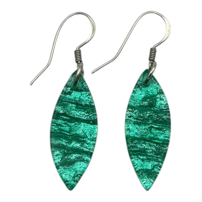 Crystal Aztec Petal Shiny Fish Hook Earrings | The Jewellery Stop